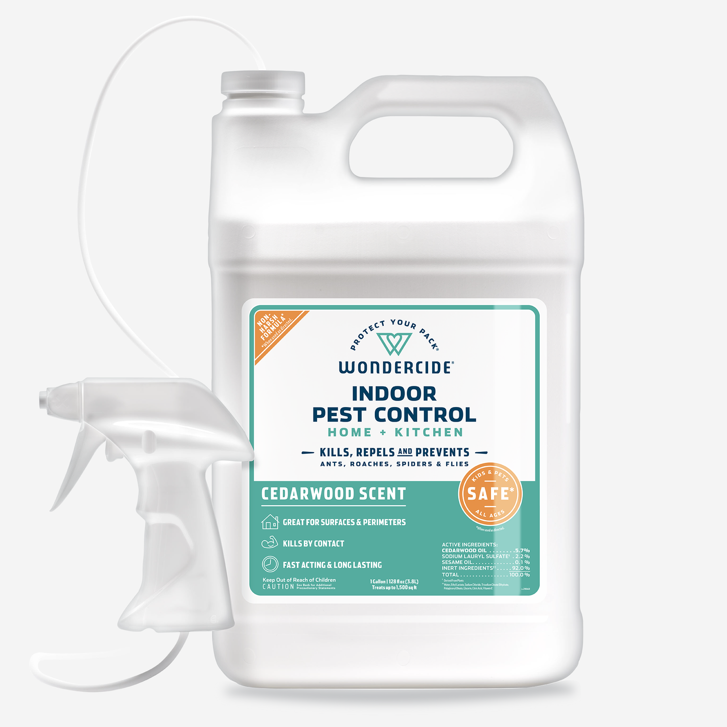 128 oz. Cedarwood Indoor Pest Control for Home + Kitchen with Natural Essential Oils