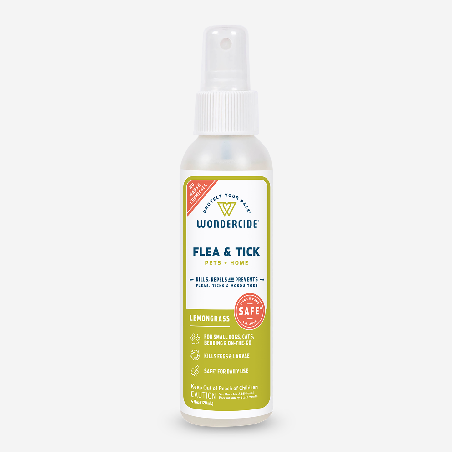 Lemongrass Flea & Tick Spray for Pets + Home with Natural Essential Oils