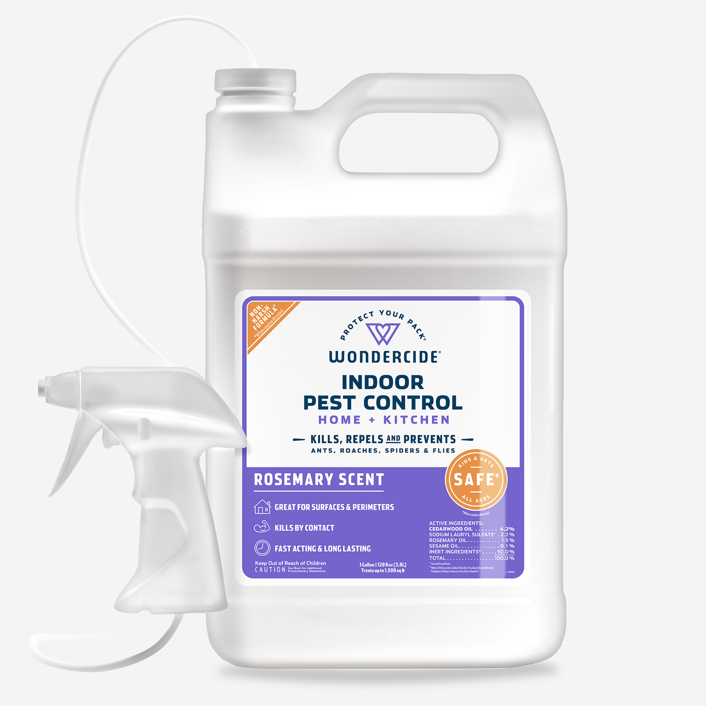 128 oz. Rosemary Indoor Pest Control for Home + Kitchen with Natural Essential Oils