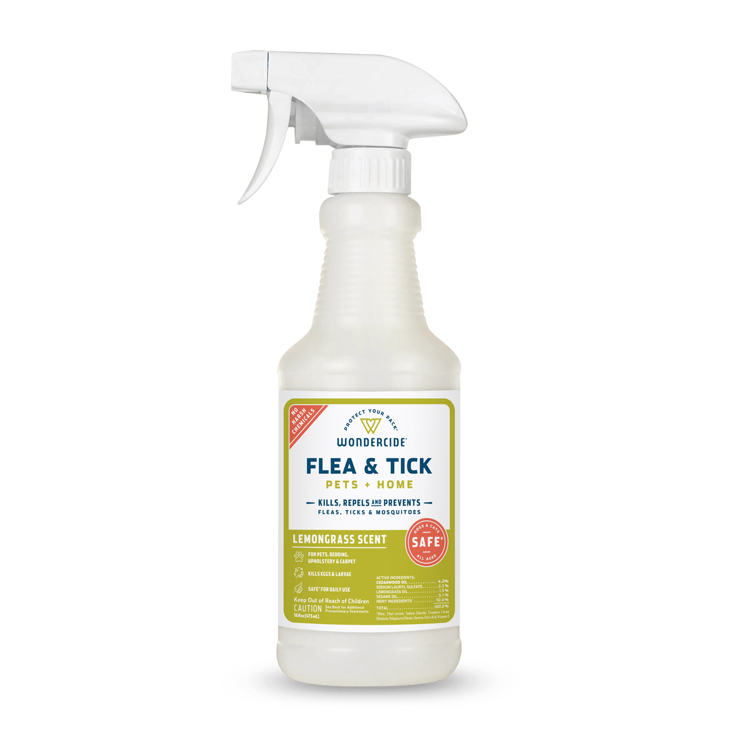 Lemongrass Flea & Tick Spray for Pets + Home - 16oz