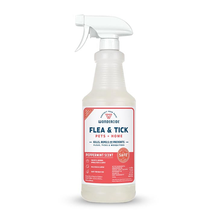 Peppermint Flea & Tick Spray for Pets + Home - 32oz