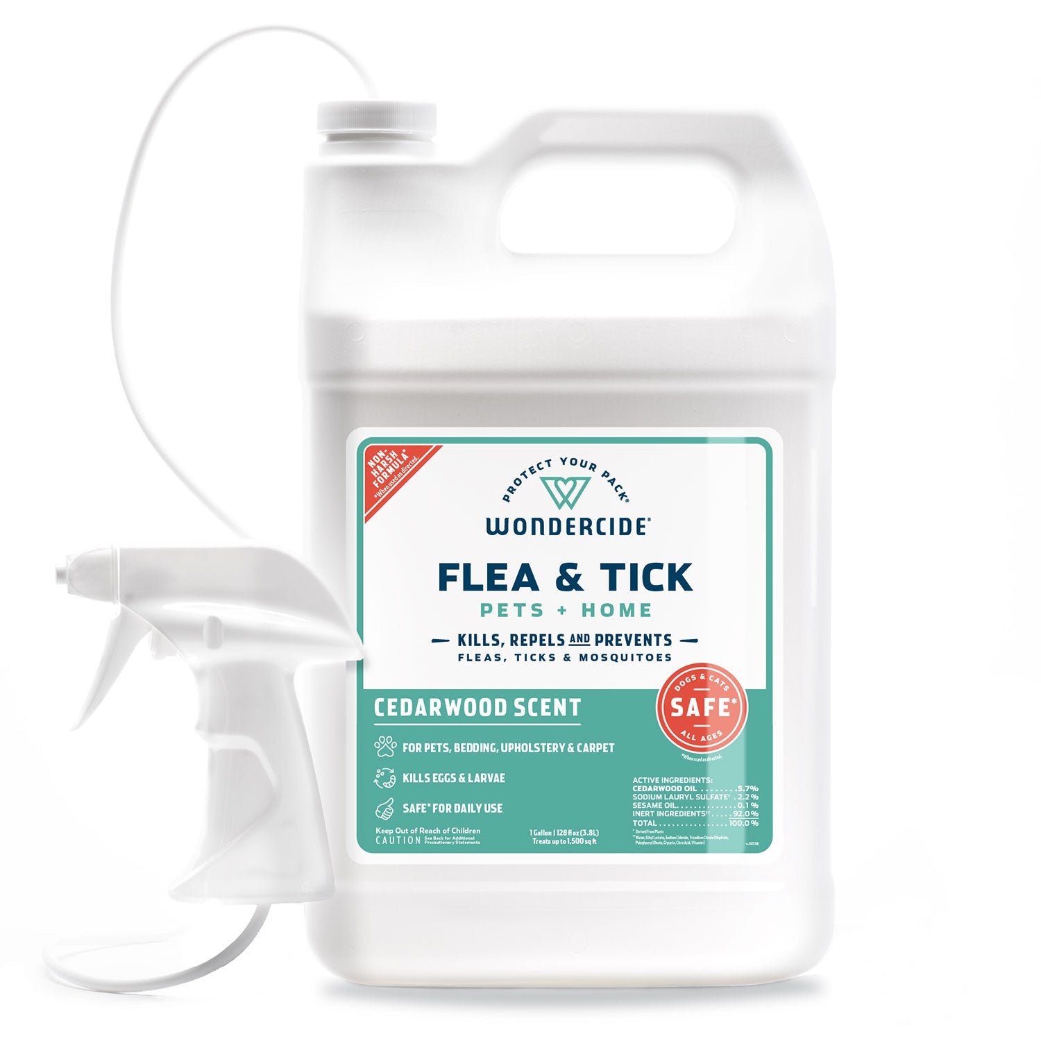 Cedarwood Flea & Tick Spray for Pets + Home - 128oz