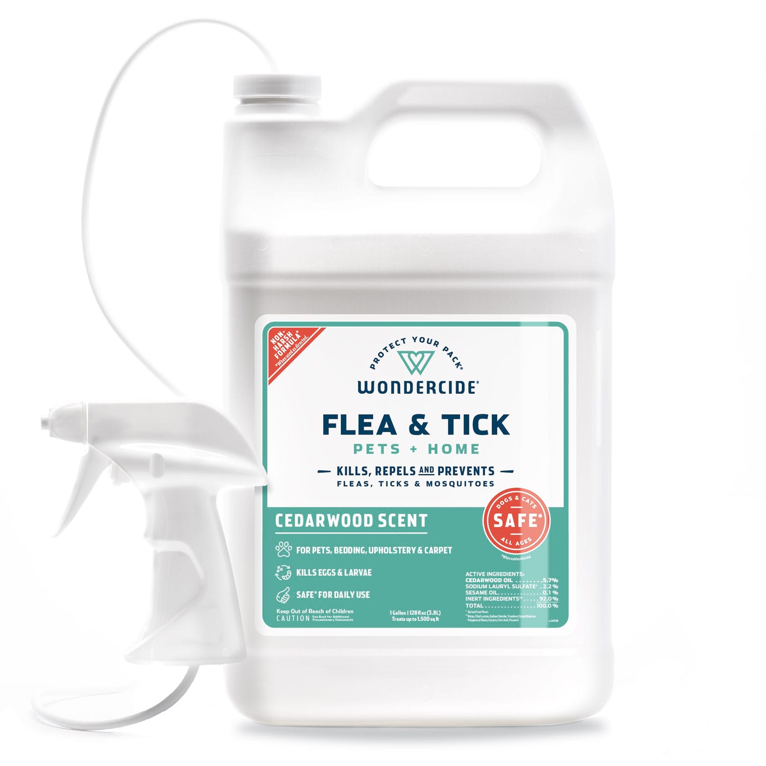 Cedarwood Flea & Tick Spray for Pets + Home - 128oz