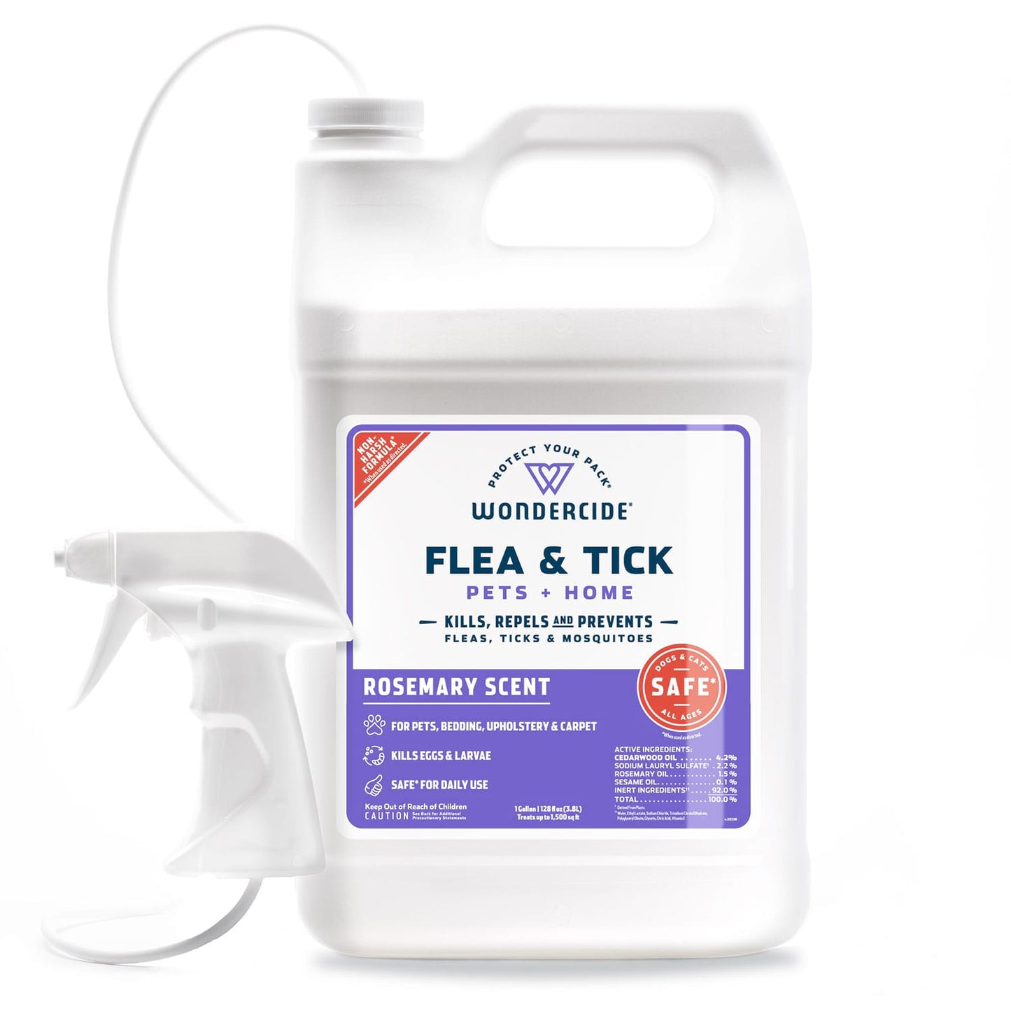 Rosemary Flea & Tick Spray for Pets + Home - 128oz