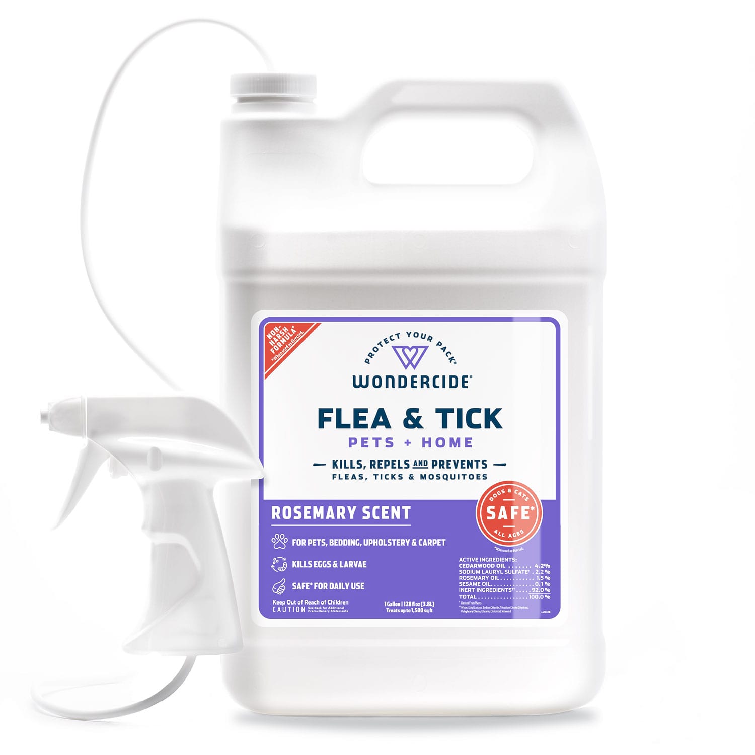 Rosemary Flea & Tick Spray for Pets + Home - 128oz