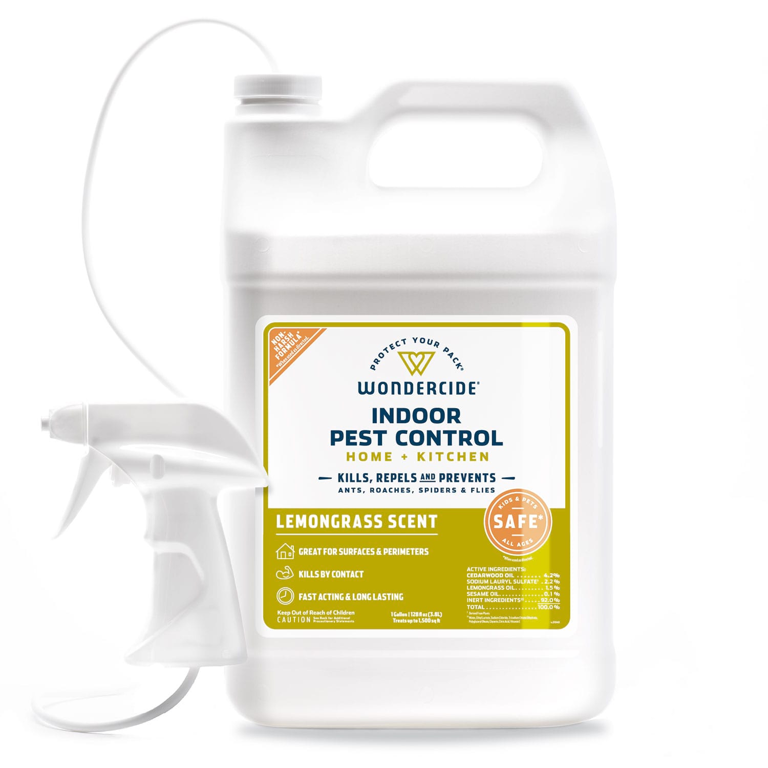 Lemongrass Indoor Pest Control for Home + Kitchen - 128oz