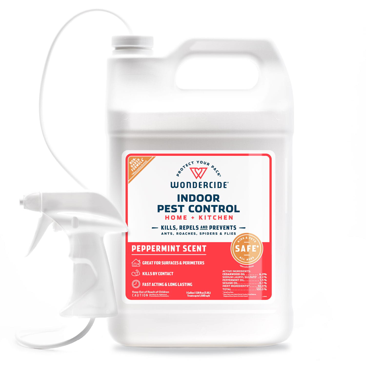 Peppermint Indoor Pest Control for Home + Kitchen - 128oz