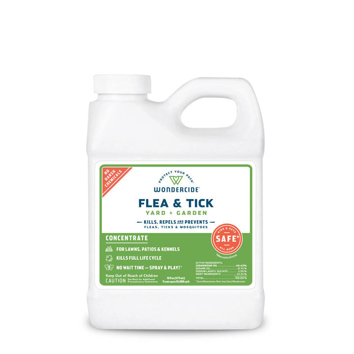 Flea & Tick Concentrate for Yard + Garden with Natural Essential Oils
