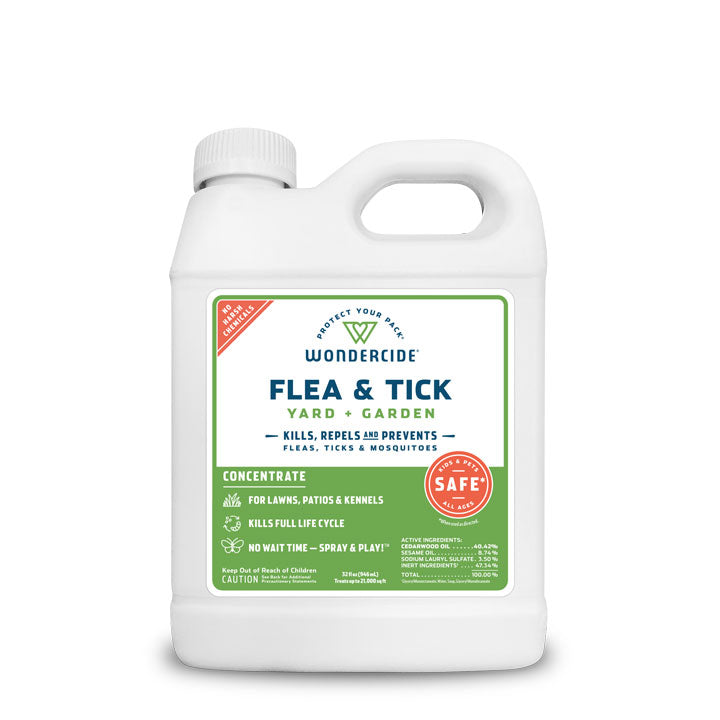 Flea & Tick Concentrate for Yard + Garden with Natural Essential Oils - 32 oz