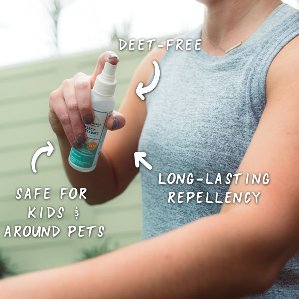 Cedarwood Insect Repellent for Kids + Family - In Use
